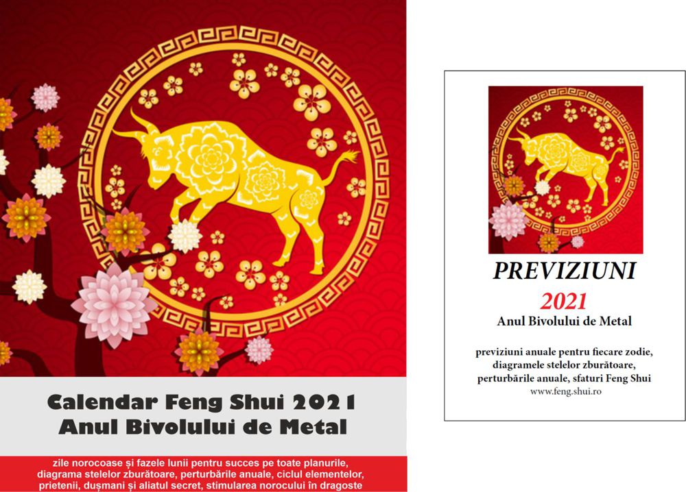 Calendarul Feng Shui 2021 și Previziuni 2021 pentru fiecare zodie în limba română!